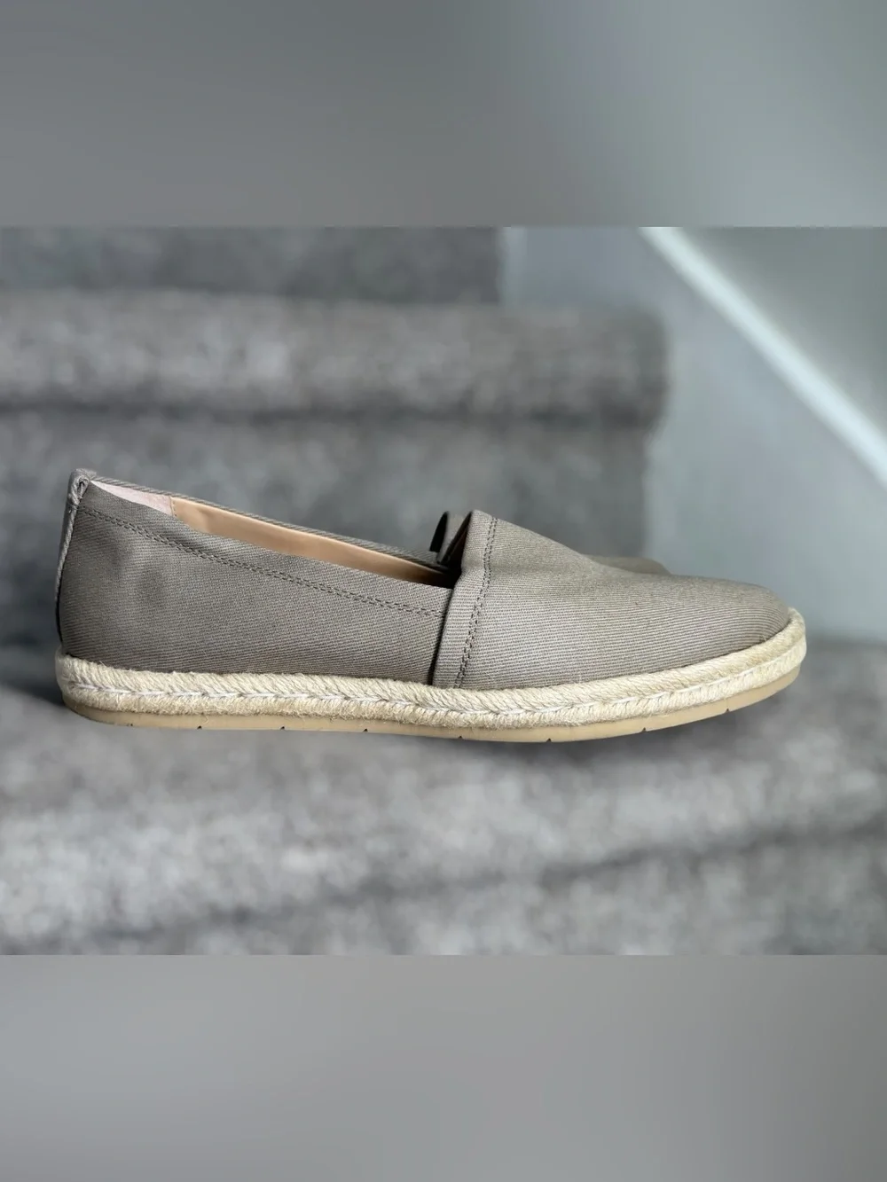 ABEO Isle Slip On Neutral Espadrille Comfort Orthotic Walking Flats Shoes